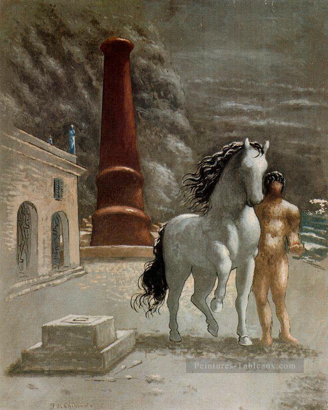 la Banque de Thessalie 1926 Giorgio de Chirico surréalisme métaphysique Peintures à l'huile